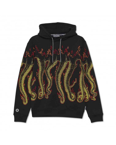 Octopus - Felpa Octopus More Fire Hoodie - Black