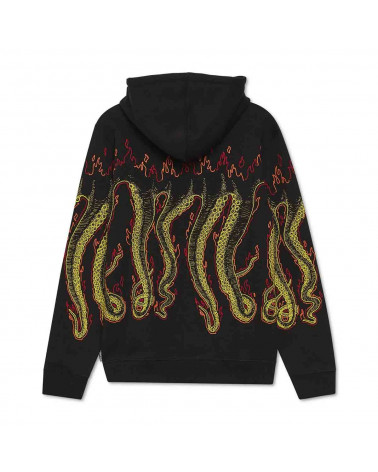 Octopus - Felpa Octopus More Fire Hoodie - Black