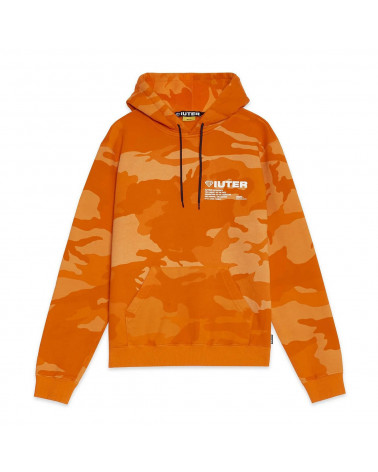 Iuter - Felpa Iuter Camo Hoodie - Orange