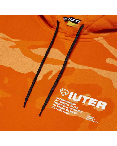 Iuter - Felpa Iuter Camo Hoodie - Orange