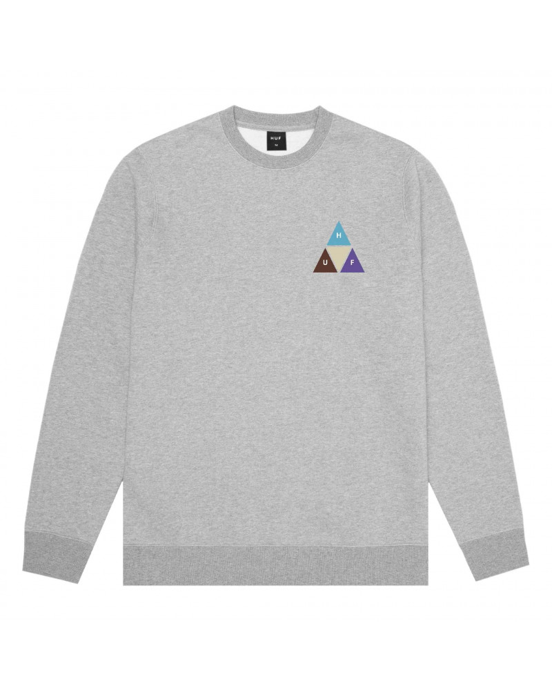 HUF Felpa Prism Trail Crew Neck - Grey Heather