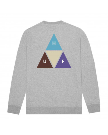 HUF Felpa Prism Trail Crew Neck - Grey Heather