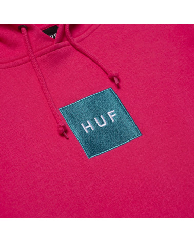 HUF Felpa Box Logo P/O Hoodie - Magenta