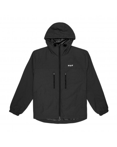 HUF Giacca Essentials Zip Standard Shell - Black