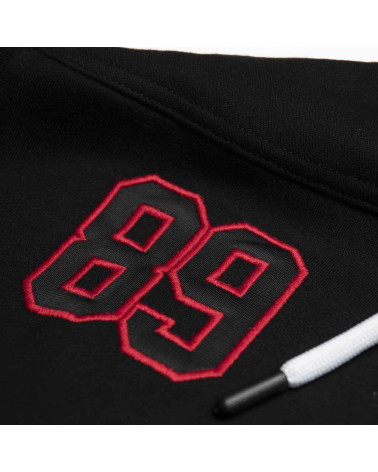 Dolly Noire Felpa Hockey Hoodie - Black And Red