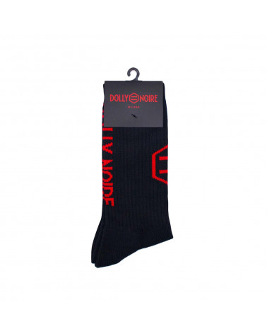 Dolly Noire Calze Capital Socks - Black