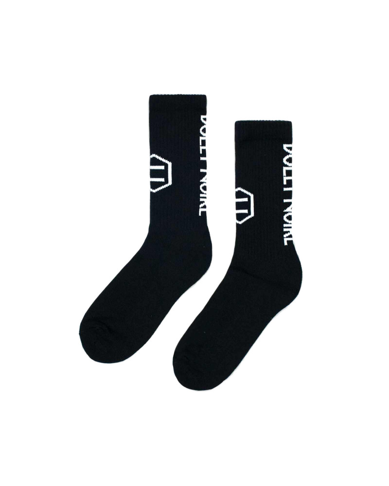 Dolly Noire Calze Vertical Logo Socks - Black