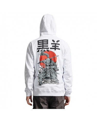 Dolly Noire Felpa Miyamoto Musashi Zip Hoodie - White