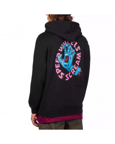 Santa Cruz Felpa Screaming Hand Scream Hood - Black