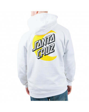 Santa Cruz Felpa Moon Dot Fade Hood - White