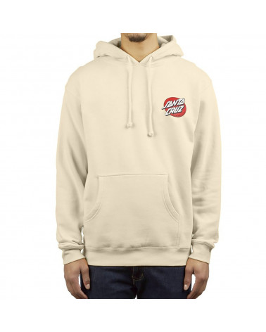 Santa Cruz Felpa Vintage Bone Hand Hood - Bone