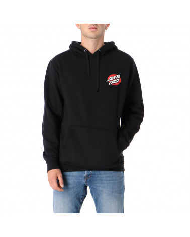 Santa Cruz Felpa Vintage Bone Hand Hood - Black