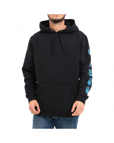 Santa Cruz Felpa Speed Wheels Faces Hood - Black