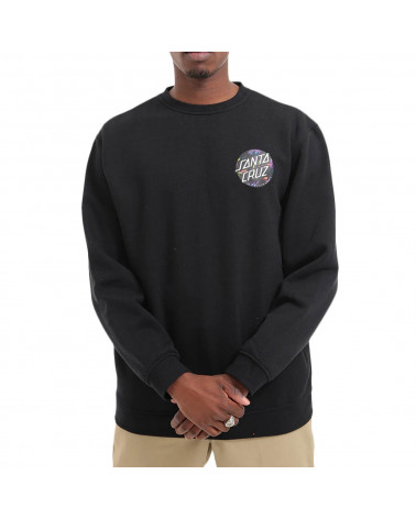 Santa Cruz Felpa Dot Splatter Crew - Black