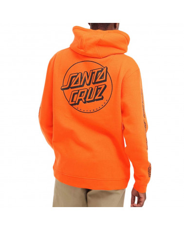 Santa Cruz Felpa Opus Dot Stripe Hood - Hot Coral