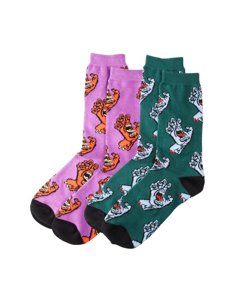 Santa Cruz Calze Multi Hand Sock - Evergreen and Lavender