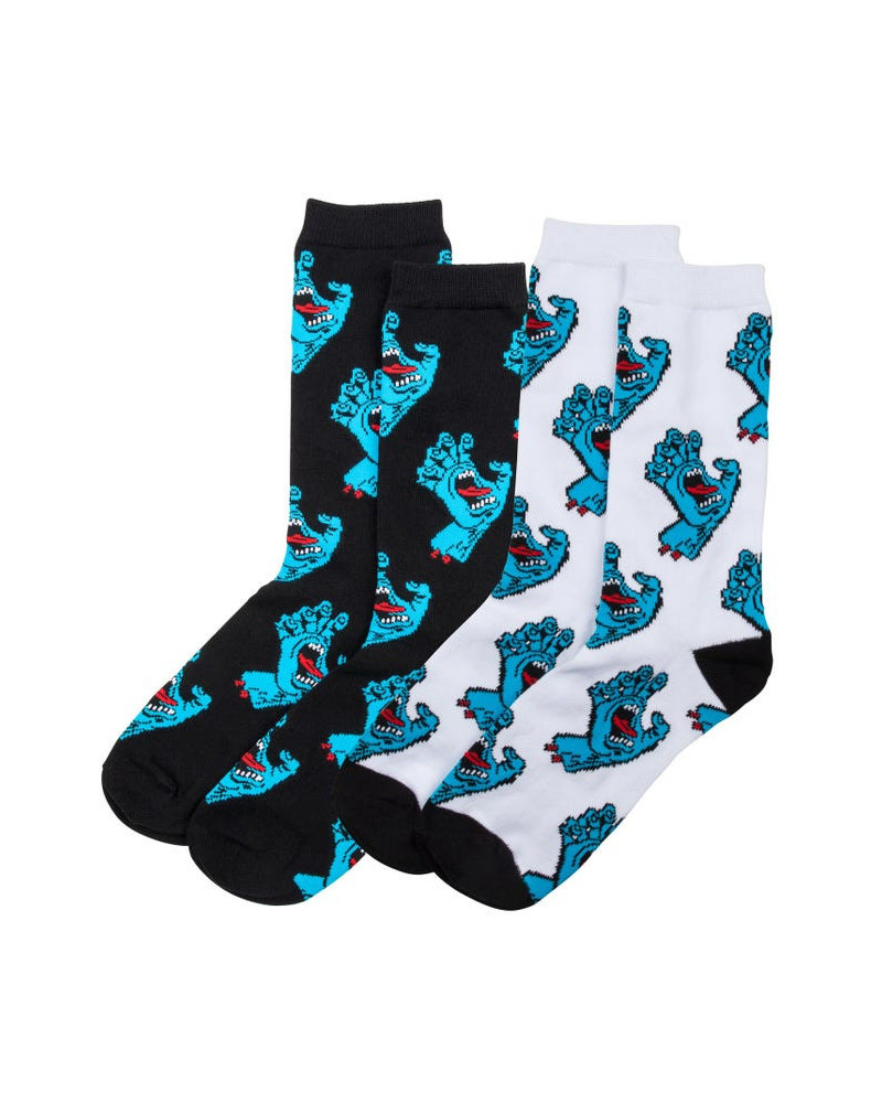 Santa Cruz Calze Multi Hand Sock - Black/White