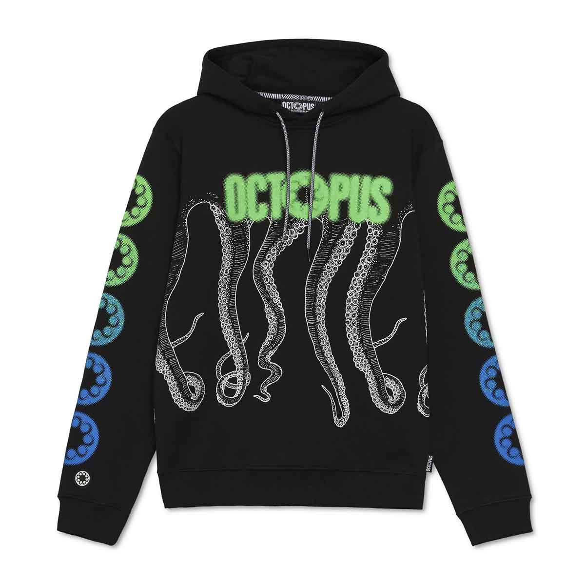 Sweatshirt Amazon Octopus Felpa Octopus Blurred Hoodie Felpa