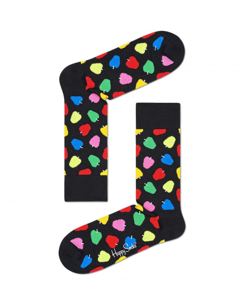 Happy Socks Calze Apple Sock - Black