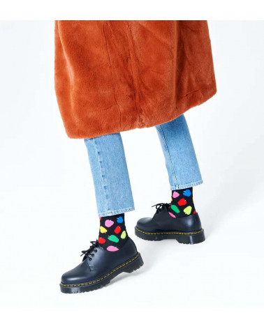 Happy Socks Calze Apple Sock - Black