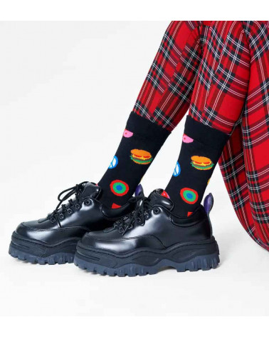 Happy Socks Calze Symbol Dot Sock - Black