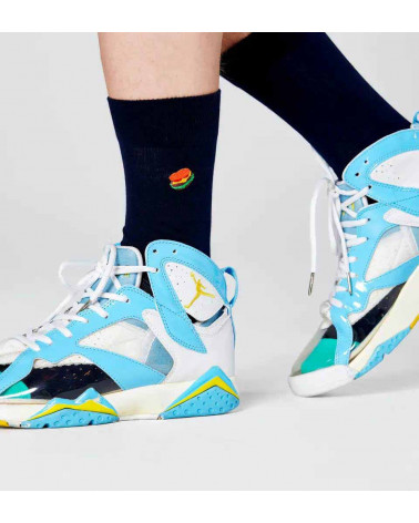 Happy Socks Calze Embroidery Hamburger Sock