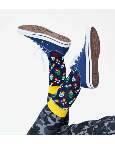 Happy Socks Calze Rocket Sock - Black