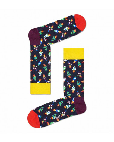 Happy Socks Calze Rocket Sock - Black