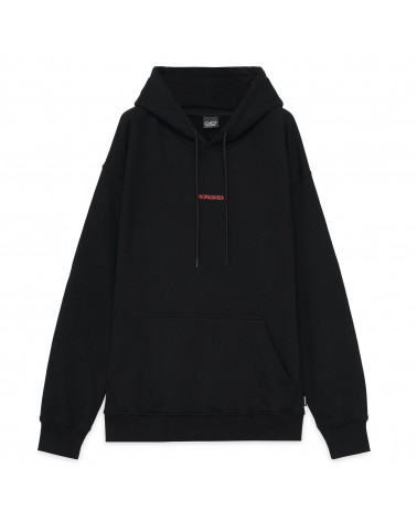 Felpa Propaganda Ribs Marble Hood - Black/Red