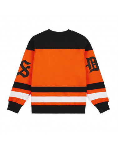 Doomsday Felpa Star Hockey Crewneck - Black/Orange