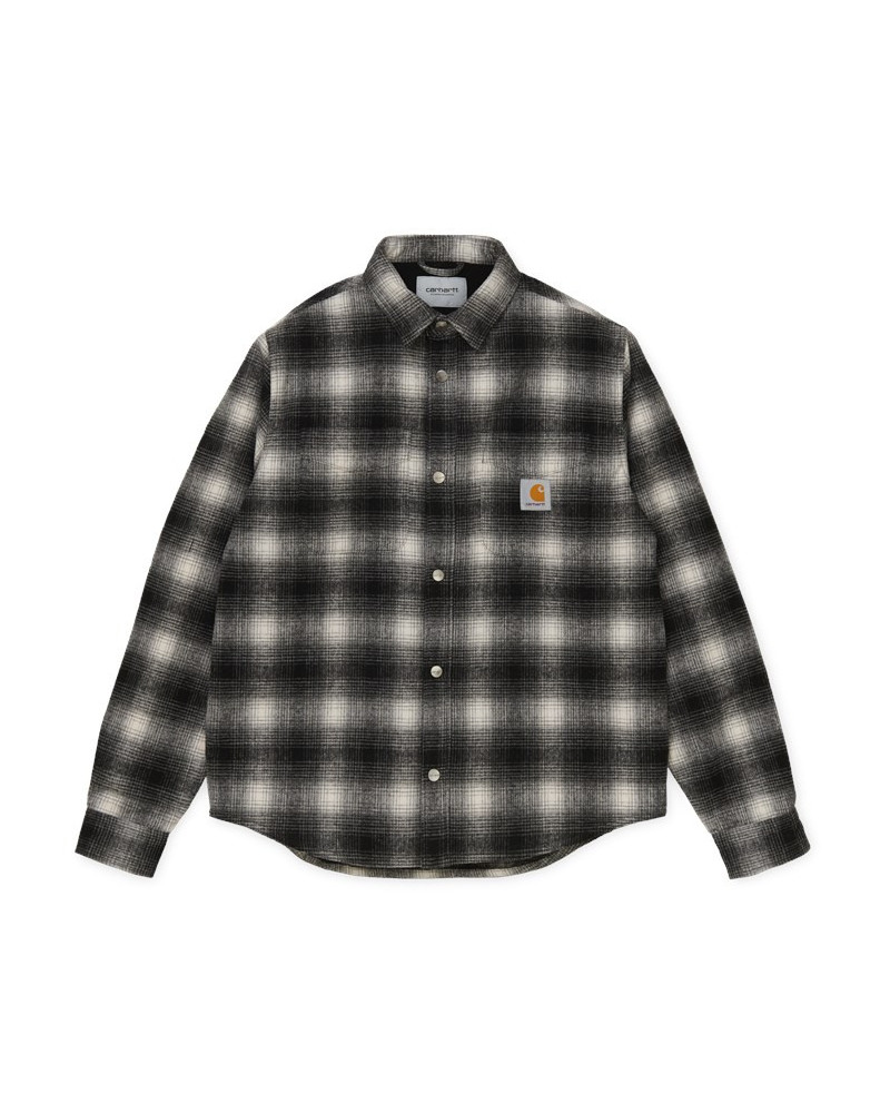 Carhartt WIP Giacca Lashley Shirt Jac - Black/White