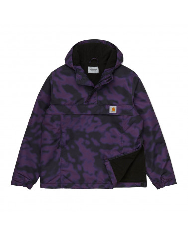Carhartt WIP Giacca Nimbus Pullover - Camo Blur/Purple