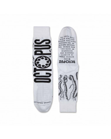 Octopus Calze Logo Socks - White