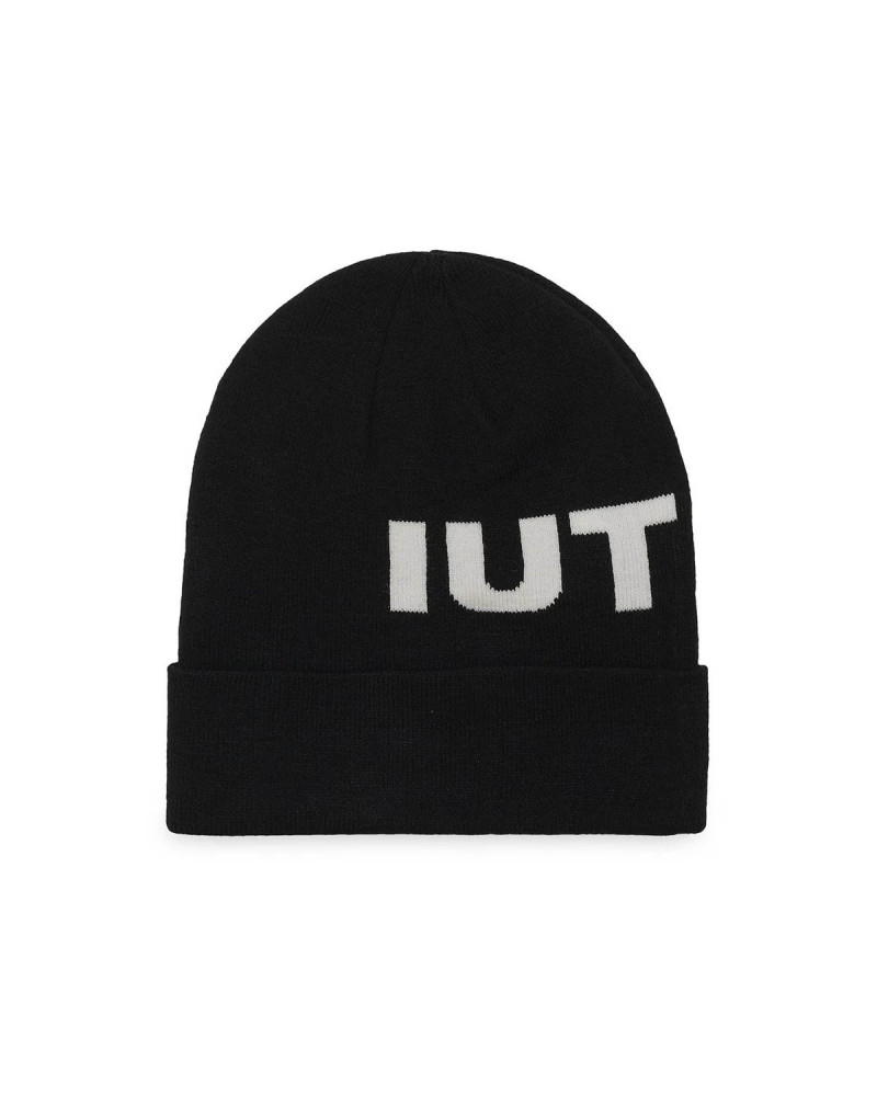 Iuter Cappello Big Logo Fold Beanie - Black