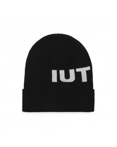 Iuter Cappello Big Logo Fold Beanie - Black