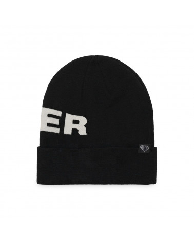 Iuter Cappello Big Logo Fold Beanie - Black