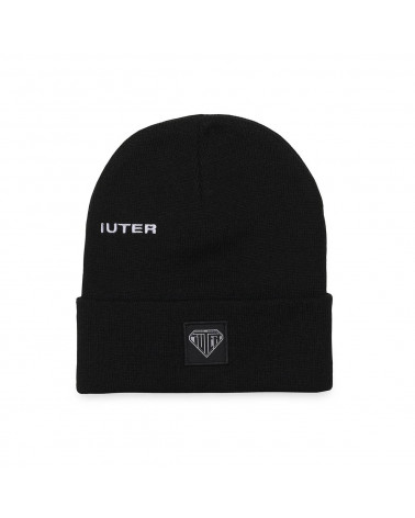 Iuter Cappello Logo Fold Beanie - Black