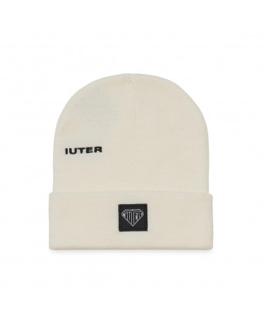 Iuter Cappello Logo Fold Beanie - White