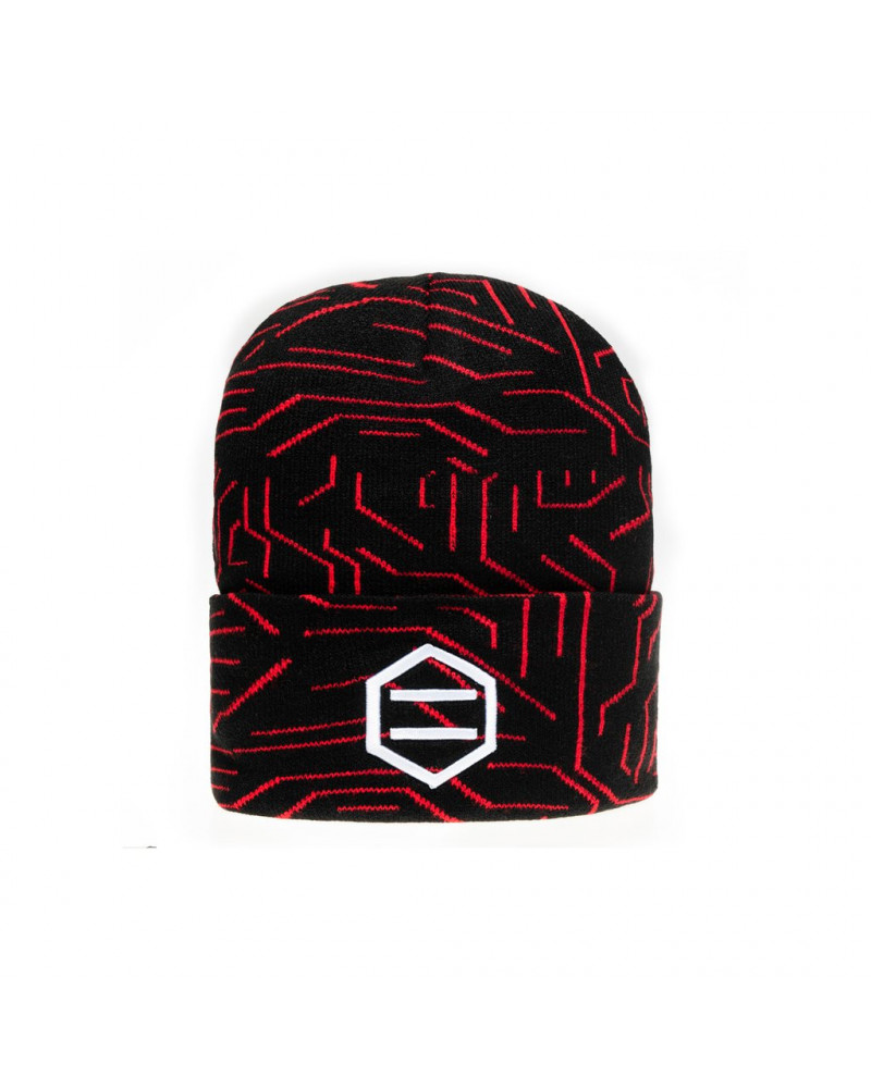 Dolly Noire Cappello Red Circuit Beanie