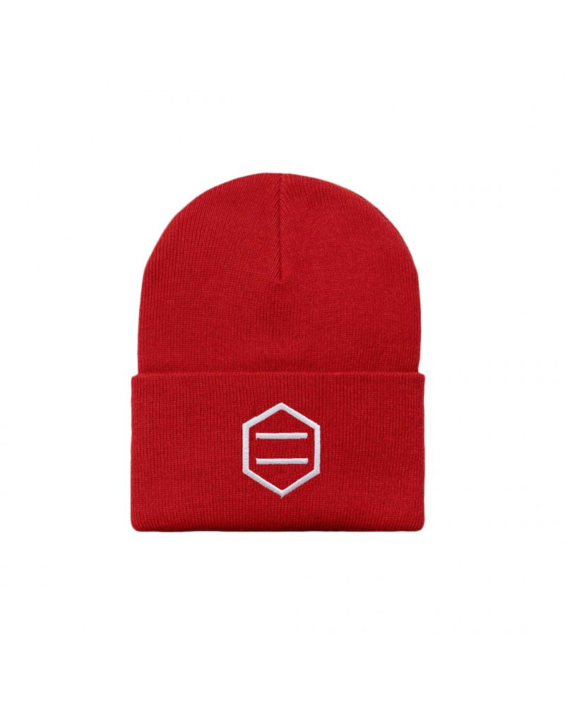 Dolly Noire Cappello Red & White Beanie