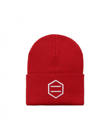 Dolly Noire Cappello Red & White Beanie