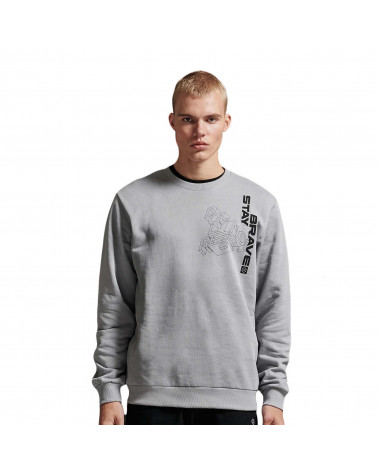 Dolly Noire Data System Crewneck - Grey