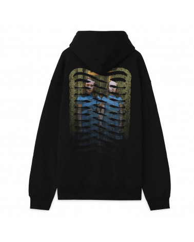 Propaganda Felpa Twins Ribs Icon Hood - Black/Red