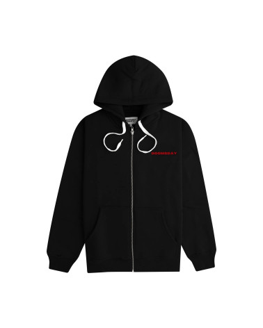 Doomsday Felpa Shark Fight Zip Hoodie - Black