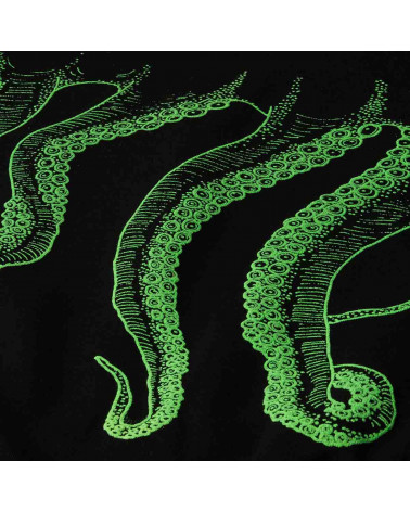 Octopus - Felpa Octopus Outline Hoodie - Black