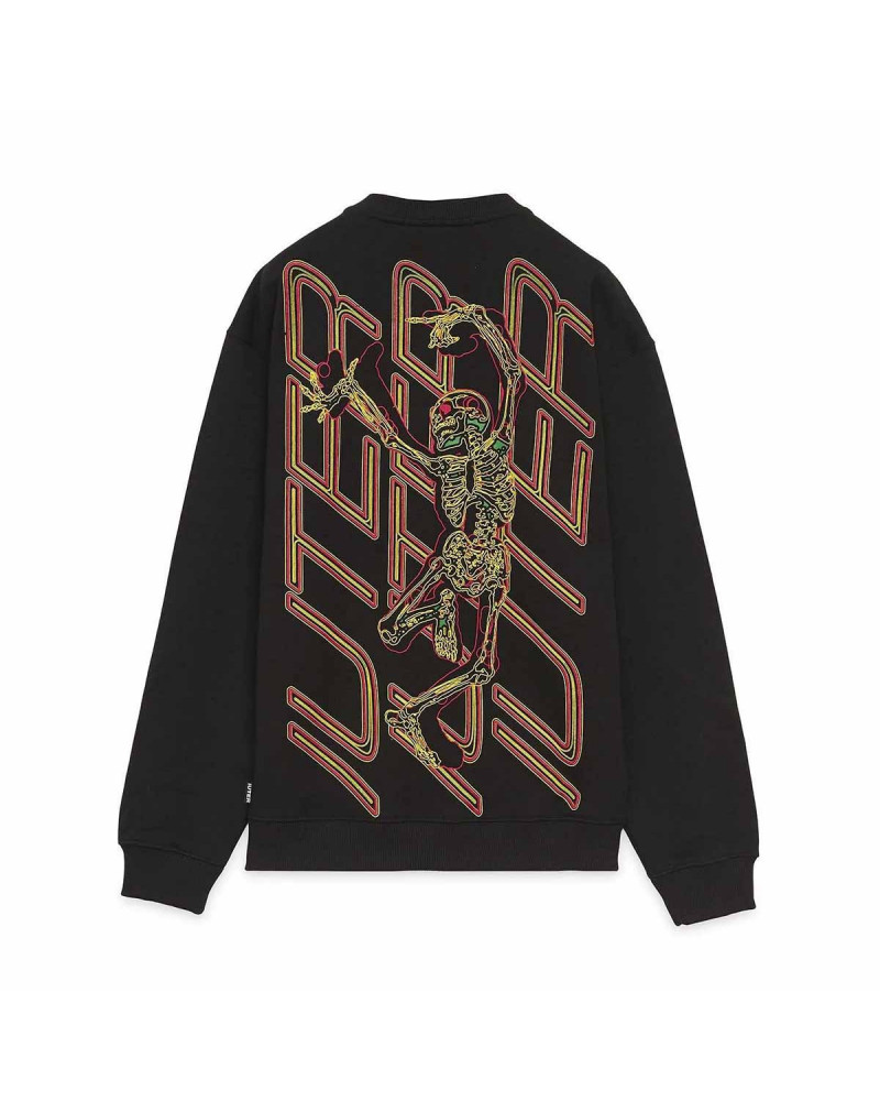 Iuter - Felpa Skeleton Crewneck - Black