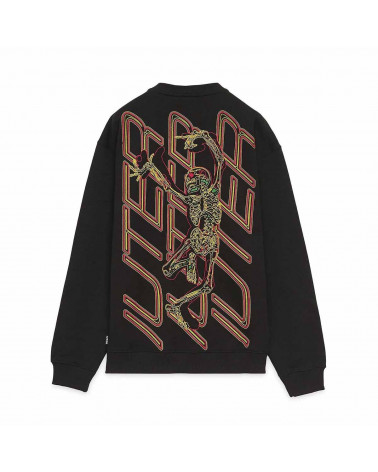Iuter - Felpa Skeleton Crewneck - Black