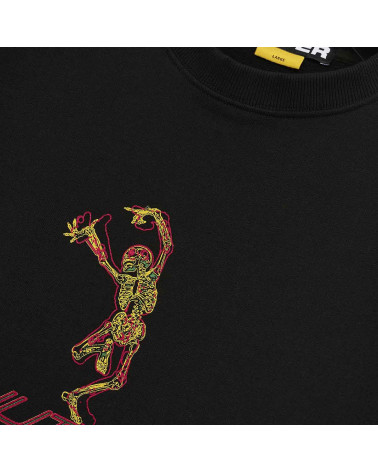 Iuter - Felpa Skeleton Crewneck - Black