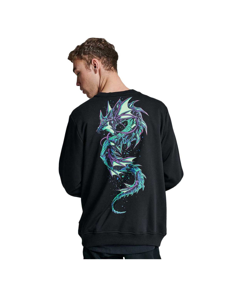 Dolly Noire Felpa Orion Crewneck - Black