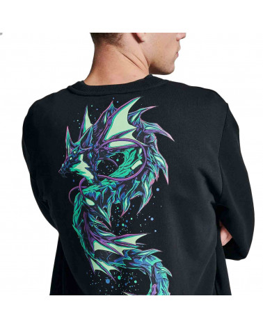 Dolly Noire Felpa Orion Crewneck - Black